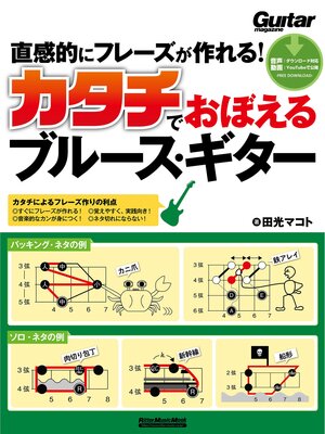 cover image of 直感的にフレーズが作れる!カタチでおぼえるブルース・ギター